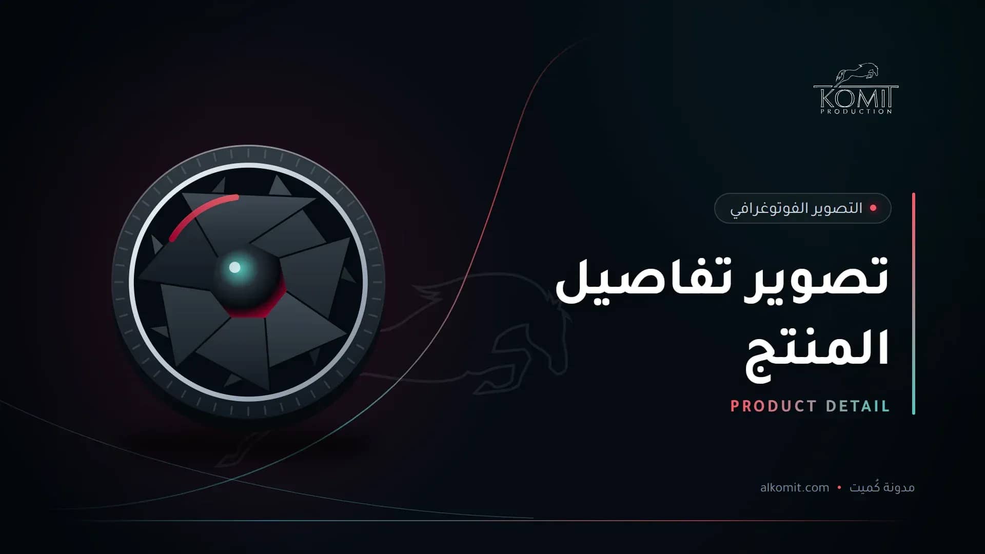 تصوير تفاصيل المنتج — عدسة وفتحة الغالق، غلاف مقال من مدونة كُميت