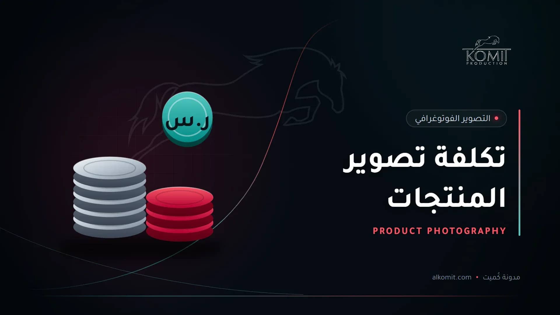 تكلفة تصوير المنتجات — عملات معدنية بالريال، غلاف مقال من مدونة كُميت