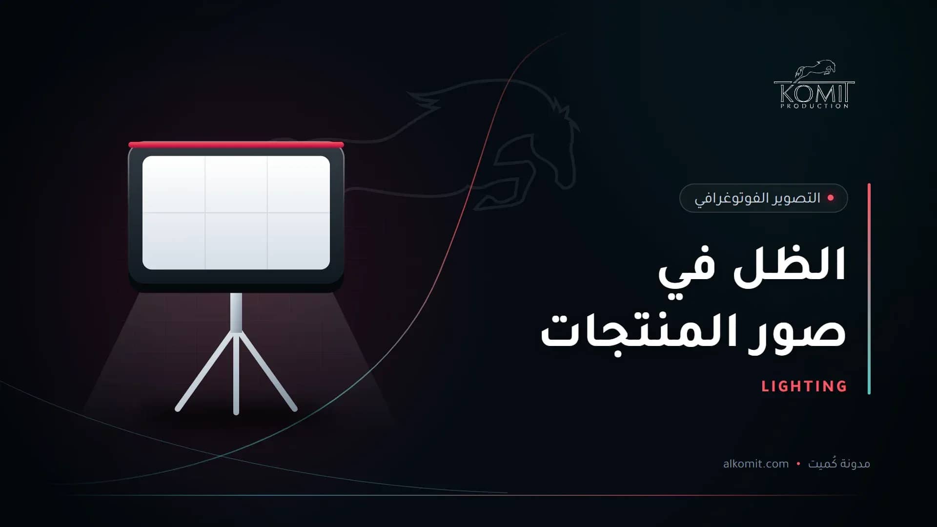 الظل في صور المنتجات — إضاءة استوديو سوفت بوكس، غلاف مقال من مدونة كُميت